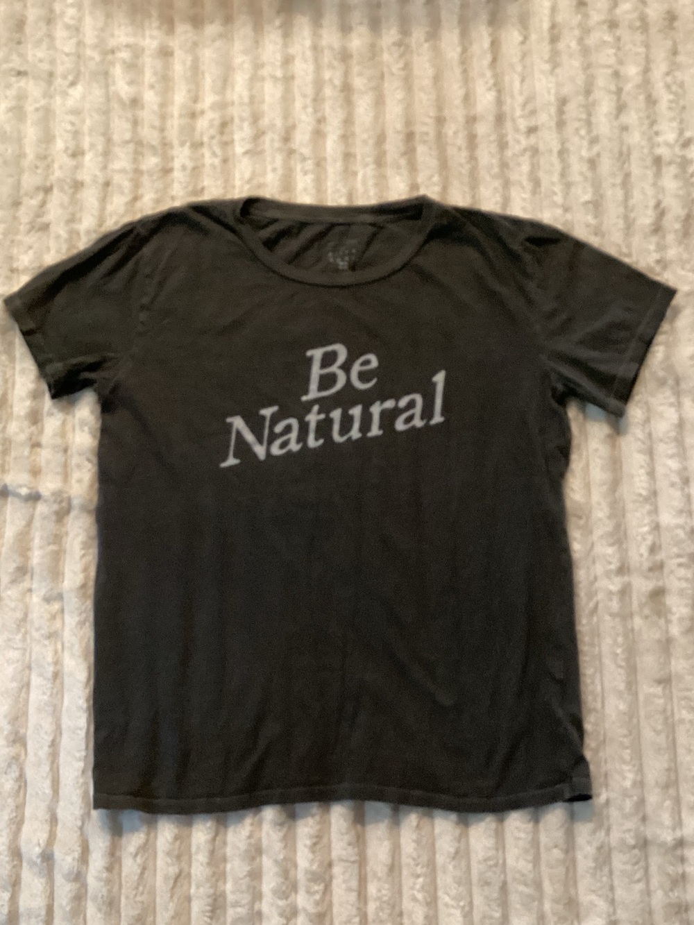 Billabong Black Tee with 'Be Natural' Graphic